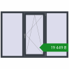 Ціноутворення Вікна 1900x1300 мм REHAU Euro 70 ANTHRACITE_GREY_STRUKTURAL з двох сторін. Ціна: ₴19,449.32