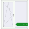 Ціноутворення Вікна 1320x1420 мм REHAU Euro 70. Ціна: €227.24