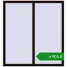 Ціноутворення Вікна 1300x1400 мм REHAU Euro 60 BLACK_BROWN з двох сторін. Ціна: ₴6,904.82