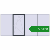 Ціноутворення Вікна 5000x2300 мм REHAU Euro 70 ANTHRACITE_GREY_STRUKTURAL з двох сторін. Ціна: ₴77,139.36