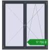 Ціноутворення Вікна 1400x1500 мм REHAU Euro 70 ANTHRACITE_GREY_STRUKTURAL з двох сторін. Ціна: ₴17,755.45
