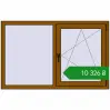 Ціноутворення Вікна 1430x900 мм REHAU Euro 60 GOLDEN OAK з двох сторін. Ціна: ₴10,325.63