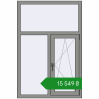 Ціноутворення Вікна 1000x1500 мм Altest Pony 375 RAL 9007 Grey aluminium з двох сторін. Ціна: ₴15,549.01