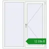 Ціноутворення Вікна 1350x1500 мм REHAU Brillant-Design GOLDEN OAK ззовні. Ціна: ₴12,336.03