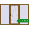 Ціноутворення Вікна 2040x1500 мм REHAU Euro 70 LIGHT_OAK з двох сторін. Ціна: ₴18,847.26