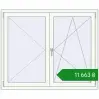 Ціноутворення Tilt-and-Turn 1400x1150 mm REHAU Brillant-Design RAL 9016 Traffic white two-sided. Ціна: ₴11,663.33