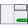 Ціноутворення Tilt-and-Turn 2000x1500 mm Altest Pony 375 RAL 9007 Grey aluminium two-sided. Ціна: ₴15,909.67