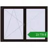 Ціноутворення Вікна 2000x1500 мм REHAU Euro 70 BLACK_BROWN з двох сторін. Ціна: ₴23,777.62