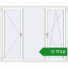 Ціноутворення Вікна 1800x1499 мм REHAU Brillant-Design Білий (RAL 9016) з двох сторін. Ціна: ₴15,973.96