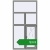 Ціноутворення Вікна 1000x2000 мм Altest Pony 375 RAL 9007 Grey aluminium з двох сторін. Ціна: $393.49