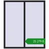 Ціноутворення Вікна 1300x1500 мм REHAU SYNEGO MD BLACK_ULTI-MATT з двох сторін. Ціна: ₴25,278.59