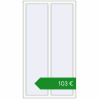 Ціноутворення Вікна 900x1650 мм REHAU Euro 60. Ціна: €102.84