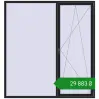 Ціноутворення Вікна 2150x2300 мм REHAU Euro 70 BLACK_ULTI-MATT з двох сторін. Ціна: ₴29,883.40