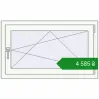 Ціноутворення Вікна 987x586 мм REHAU Euro 70 Білий (RAL 9016) з двох сторін. Ціна: ₴4,584.80
