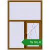 Ціноутворення Вікна 1200x1700 мм REHAU Euro 60 GOLDEN OAK з двох сторін. Ціна: ₴15,786.47