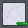 Ціноутворення Вікна 1000x1000 мм REHAU Euro 60 ANTHRACITE_GREY_STRUKTURAL з двох сторін. Ціна: ₴7,388.31