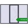 Ціноутворення Вікна 2400x1700 мм REHAU Euro 60 ANTHRACITE_GREY_STRUKTURAL з двох сторін. Ціна: ₴19,040.22