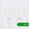 Ціноутворення Вікна 1800x1800 мм REHAU Euro 60. Ціна: €362.29