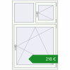 Ціноутворення Вікна 1000x1500 мм REHAU Euro 70. Ціна: €218.11