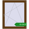 Ціноутворення Вікна 1100x1300 мм REHAU Euro 70 WALNUT з двох сторін. Ціна: ₴18,438.10