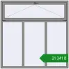 Ціноутворення Вікна 1800x1800 мм Altest Pony 375 RAL 9007 Grey aluminium з двох сторін. Ціна: ₴21,341.24
