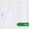 Ціноутворення Вікна 1200x1200 мм Altest Pony 375 RAL 9016 Traffic white з двох сторін. Ціна: $247.82