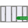 Ціноутворення Вікна 2500x1500 мм Altest Pony 375 RAL 9007 Grey aluminium з двох сторін. Ціна: ₴40,070.20
