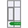 Ціноутворення Вікна 1000x2000 мм Altest Pony 375 RAL 9007 Grey aluminium з двох сторін. Ціна: ₴13,646.83