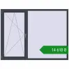 Ціноутворення Вікна 2000x1500 мм REHAU Euro 60 ANTHRACITE_GREY_STRUKTURAL з двох сторін. Ціна: ₴14,618.42