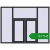 Ціноутворення Вікна 2000x1500 мм Altest Pony 375 RAL 9011 Graphite black з двох сторін. Ціна: ₴18,776.32