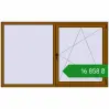 Ціноутворення Вікна 1970x1200 мм REHAU Euro 70 GOLDEN OAK з двох сторін. Ціна: ₴16,858.32