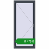 Ціноутворення Вікна 900x2005 мм REHAU Euro 60 ANTHRACITE_GREY_STRUKTURAL з двох сторін. Ціна: ₴11,474.53