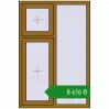 Ціноутворення Вікна 1000x1500 мм REHAU Euro 60 LIGHT_OAK з двох сторін. Ціна: ₴8,616.12
