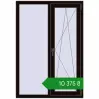 Ціноутворення Вікна 1005x1450 мм REHAU Euro 60 BLACK_BROWN з двох сторін. Ціна: ₴10,375.33