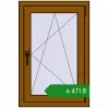 Ціноутворення Вікна 600x900 мм REHAU Euro 70 GOLDEN OAK з двох сторін. Ціна: ₴6,470.63