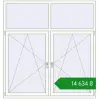 Ціноутворення Вікна 1780x1870 мм REHAU Euro 60 Білий (RAL 9016) з двох сторін. Ціна: ₴14,633.87