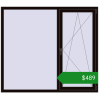 Ціноутворення Вікна 1760x1550 мм REHAU SYNEGO MD BLACK_BROWN з двох сторін. Ціна: $488.65
