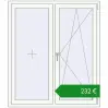 Ціноутворення Вікна 1300x1500 мм REHAU Euro 60 Білий (RAL 9016) з двох сторін. Ціна: €231.71