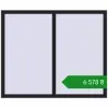 Ціноутворення Вікна 1450x1200 мм REHAU Euro 60 BLACK_ULTI-MATT з двох сторін. Ціна: ₴6,578.39