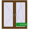 Ціноутворення Вікна 1290x1440 мм REHAU SYNEGO MD WALNUT з двох сторін. Ціна: ₴25,470.40