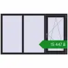 Ціноутворення Вікна 1800x1100 мм REHAU Brillant-Design BLACK_ULTI-MATT з двох сторін. Ціна: ₴15,447.33