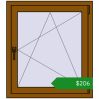Ціноутворення Вікна 800x900 мм REHAU Brillant-Design GOLDEN OAK з двох сторін. Ціна: $205.54