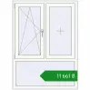 Ціноутворення Вікна 1100x1500 мм REHAU Brillant-Design Білий (RAL 9016) з двох сторін. Ціна: ₴11,661.31
