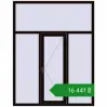 Ціноутворення Вікна 1550x2000 мм REHAU Euro 60 BLACK_BROWN з двох сторін. Ціна: ₴16,440.82