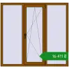Ціноутворення Вікна 1600x1500 мм REHAU Euro 60 GOLDEN OAK з двох сторін. Ціна: ₴16,410.59