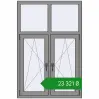 Ціноутворення Вікна 1000x1500 мм Altest Pony 375 RAL 9007 Grey aluminium з двох сторін. Ціна: ₴23,321.06
