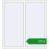 Ціноутворення Вікна 1320x1440 мм REHAU Euro 60 Білий (RAL 9016) з двох сторін. Ціна: €128.59