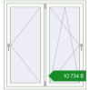 Ціноутворення Вікна 1300x1400 мм REHAU Euro 70 Білий (RAL 9016) з двох сторін. Ціна: ₴10,733.79