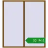 Ціноутворення Вікна 2000x2200 мм REHAU Brillant-Design GOLDEN OAK з двох сторін. Ціна: ₴30,193.52