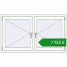 Ціноутворення Вікна 1440x820 мм REHAU Euro 60 Білий (RAL 9016) з двох сторін. Ціна: ₴7,980.46